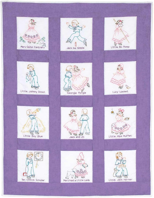 Jack Dempsey Needle Art Nursery Rhymes Nursery Quilt Blocks...