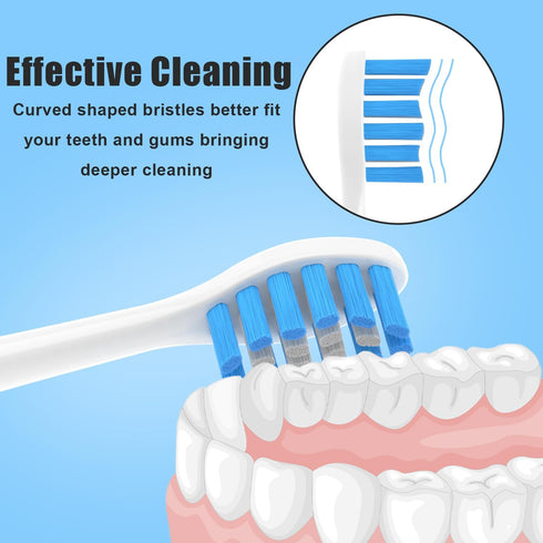 SAREAL Soft Replacement Toothbrush Heads for Gleem Electric Toothbrush, 10 Pack Toothbrush Heads Compatible with Gleem...