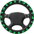Cool Green Novelty Alien Steering Wheel Cover for Women Men Girls Car Accessories Decor Anti-Slip Neoprene Auto Steering Wheel Covers Protector Un...