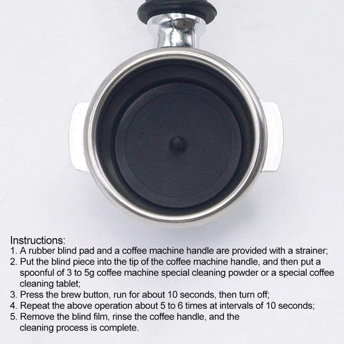 Espresso Blind Filter, Rubber Blind Insert Blind Filter Backflush Disk Rubber 50 mm Blind Filter for Espresso Machines...