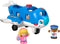 Fisher-Price Little People Musical Toddler Toy Travel Together Airplane with Lights Sounds & 2 Figures for Ages 1+ Years...