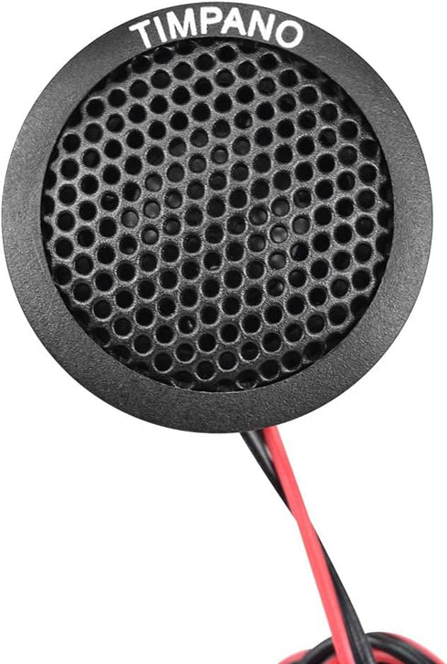 Timpano TPT-ST1 Dome Tweeter, 1 Inch Tweeter Set for Car Audio, Angle or Surface Mount Tweeters, 4 Ohm Soft Dome 150 Watts Max Power Tweeter for P...