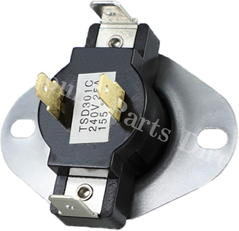 3387134 Dryer High Limit Thermostat Replacement Parts for Whirlpool Kenmore Maytag Dryer Replaces 306910, 3387134, 3387135, 3387139, WP3387134VP.