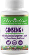 Paradise Herbs Ginseng Root Extract for Energy & Well-being, Vegan, Non GMO, Gluten Free, Vitamin B1, B2 & B12, 60 Capsules...