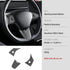 Steering Wheel Wrap Kit Sticker,for Tesla Model 3 / Y,Steering Wheel Protector Decoration Accessories (Black)...