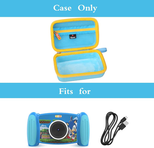 Mchoi Hard Case Suitable for FirstTrends Sonic The Hedgehog Interactive Camera for Kids, Waterproof Shockproof Sonic Camera Carrying Protective Ca...