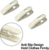 Velvet Hangers Clips, 20 Pack Ivory Pants Hanger Velvet Clips, Strong Hanger Clips Perfect for Thin Felt Hangers...