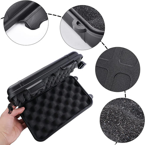 Waterproof Dry Storage Box Protective Case Outdoor Sports Survival Equipment Sealed Box with 2 U-Shape Buckle for Fishing Camping Hiking EDC Tools...