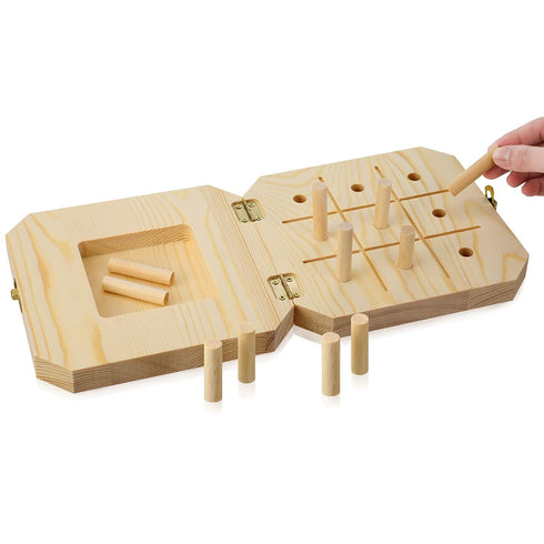 9 Hole Wooden Pegboard for Occupational Therapy Nine Hole Peg Test to Improve Fine Motor Coordination, Finger Dexterity, Concentration and Increas...