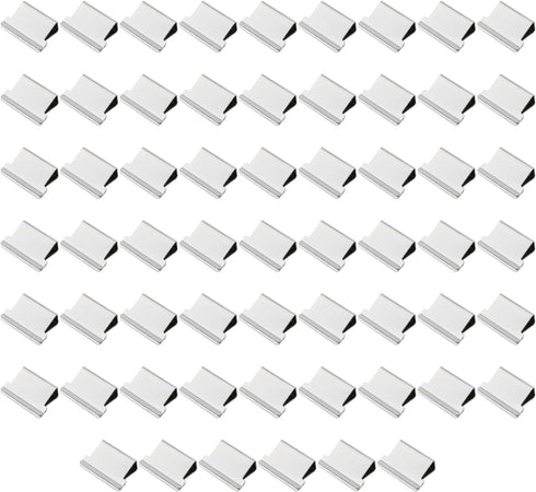 100PCS Paper Clip Dispenser Refill Clip Reusable Metal Clip Silver Loose Leaf Binder for Binding Document and Storing Question Paper and Photograp...
