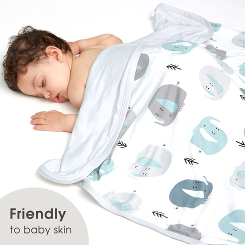 GRSSDER Baby Blankets Super Soft Jersey Knit Swaddle Blanket for Baby Girls and Boys, Double Layer Receiving Blankets 34 x 44 Inches Extra Large f...