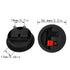 Round Speaker Terminal Cup 4PCS Round Express Spring Clip Double Binding Post Screw Wire Car Subwoofer Speaker Wire Terminal Connector WP2-9...