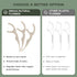 Natural Dental Floss Picks (300 Count) - Plant Based, PETA Approved Vegan, Eco Friendly, Sustainable Dental Flossers - Twin Floss (Mint)...