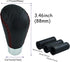 Car Gear Shifter Knob Leather Shift Lever Handle for Most Manual Automatic Vehicles (Red Stitches)...