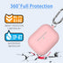 AirPods Pro Case Cover, Military Grade Anti-Fall Soft Silicone Shock-Absorbing Protective AirPods Pro 2nd/1st Generation Case with Keychain and Cl...