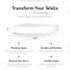 InPlace Shelving 0191806 11.8-Inch Wide Floating Corner Wall Shelf, White...