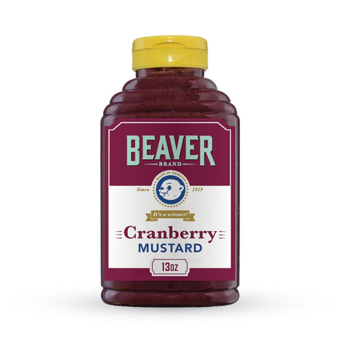 Beaver Cranberry Mustard, 13 oz squeeze bottle...