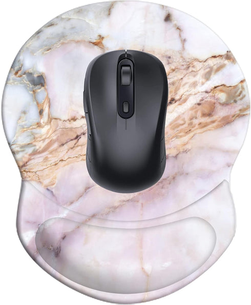 Mouse Pad with Wrist Support, Non Slip Mousepad Wrist Rest for Office, Computer, Laptop & Mac-Comfortable & Lightweight Ergonomic Support Mouse Ma...