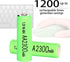 4 Packs Ni-MH AA 2300mAh Rechargeable Batteries, 1.2V Double A High Capacity Pre-Charge Long Lasting for microphones,TV remotes,wireless mouse,key...
