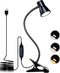 Clip Desk Lamp, USB Reading Light, Flexible Neck Led Clamp Light with 3 Color Temperature Options, 10 Dimmable Brightness Levels for Working, Stud...