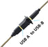 USB 2.0 D Panel Mount Connector USB B to USB A Adapter Solderless Socket Female to Female Converter Data Transfer for Audio Video Optoelectronic N...