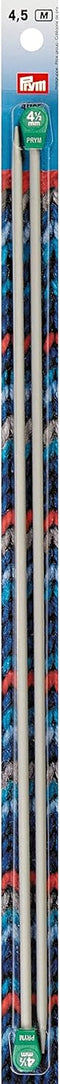 Prym 16" Single Point Aluminum, 4.5mm Knitting Needles, Grey 2 Count...