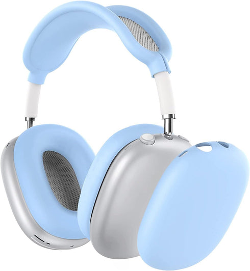3 in 1 Silicone Case Cover Compatible with Apple Airpods Max Headphones, Anti-Scratch Ear Pad Case Cover Ear Cups Cover and Headband Cover Compati...