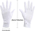 Shappy 2 Pairs White Cotton Gloves Men Costume Stitched Uniform Gloves for Wedding Formal Tuxedo Party Jewelry Inspection (Nylon 10 Inch)...