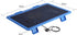 Laptop Cooler Cooling Pad, Portable Quiet Laptop Cooling Pad Stand with USB Stand Laptop Notebook Cooler for 14 Inch Below Notebook(Blue)...