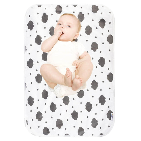 Baby Diaper Changing Pad, 21 5/8" x 31.5" Waterproof Changing Pad Liners - Reusable Soft and Absorbent Portable Changing Mat(Cloud1PCS)...