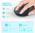 Type C Wireless Mouse, Dual Mode Rechargeable Silent Bluetooth Mice with 2.4G Type C Receiver for Laptop, iMac, Chromebook,MacBook pro/air and All...