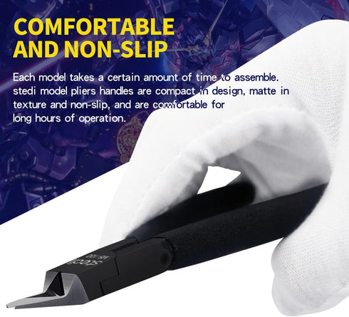 stedi 4.7-inch Model Nipper, with Sharp Thin Blade and Blade Case Plastic Model Tools, Sprue Cutter for Gundam Building Repairing and Fixing, Blac...