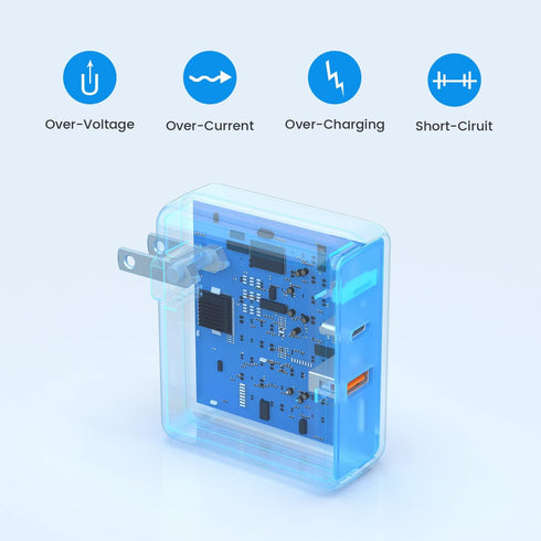 USB C Charger 36W 2 Port USB A + USB C Fast Charger Power Adapter Plug Wall Charger Fast Charging Phone Charger Block for iPhone, Samsung, LG and ...