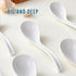 Soup Spoons Set of 6,Asian Soup Spoon Ceramic Ramen Spoons, Japanese Hook Design Soup Spoon For Miso, Dumpling, Chinese Wonton, Vietnamese Pho, No...