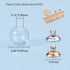 PH PandaHall 50 pcs 12mm Mini Empty Clear Glass Globe Bottles Wish Ball Bottles DIY Pendant Charms with Platinum & Golden Brass Bails Cap for Earr...