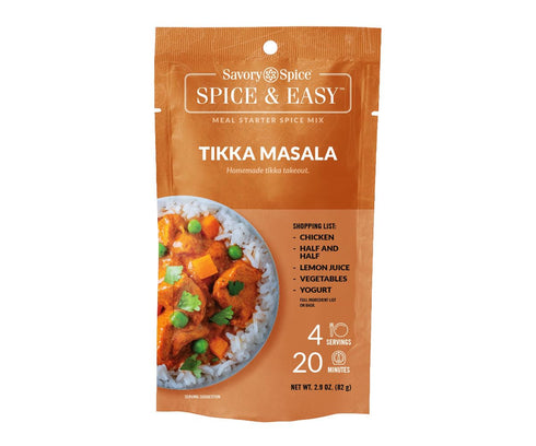 Savory Spice Tikka Masala Spice & Easy Meal Starter Spice Mix | Chicken Tikka Masala Dry Seasoning Packet for Tikka Masala Sauce (Net: 2.9 oz)...