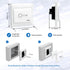 TOPENS TC147 Wall Push Button Flush Mounted Not Waterproof Wired Release Switch for Automatic Gate Opener, Door Access Control System, Momentary C...