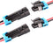 2 Pin Way Car Waterproof Electrical Connector Plug with Wire AWG Marine Pack of 2...