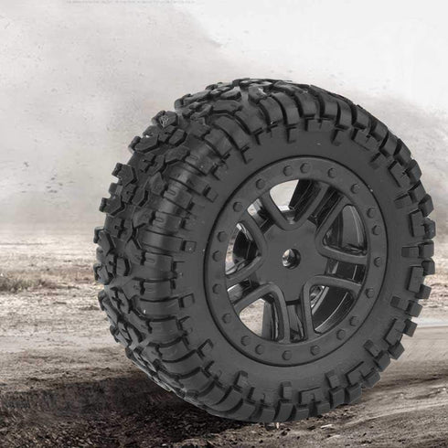 2pcs Toys Car Tire, PX RC Truck Rubber Wheel Tire with Hub for 9301 1/18 Model Car...