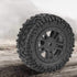 2pcs Toys Car Tire, PX RC Truck Rubber Wheel Tire with Hub for 9301 1/18 Model Car...
