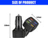 Ajxn Pack-1 Car Charger Adapter, 6 USB Multi Port Fast Charger, QC3.0 USB Fast Charger, Universal for Most Cell Phones, iPhone (Black)......