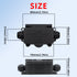 MAKERELE Mini Junction Box Outdoor Waterproof IP68,2Way Plug Line Underground Electrical Junction Box Clamshell-Type Waterproof Junction Box Small...