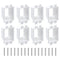 8pcs BE1-2 Electrical Outlet Box Extenders, 1 Gang/Single Gang Electric Box Extension with 16pcs Screws Power Switch Receptacles Accessories (Whit...