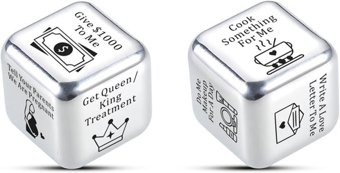 Funny Iron Gifts for 6th Anniversary - 6 Year Wedding for Her Him Date Night Ideas for Couples Food Decision Dice Christmas Birthday Gifts for Boy...