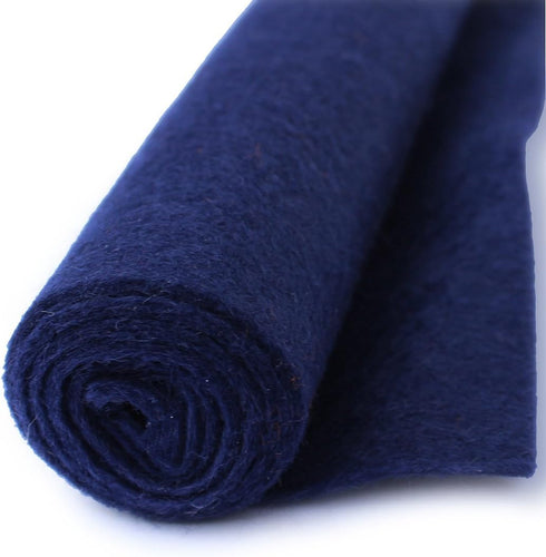 Midnight Dance Navy Blue - Wool Felt Oversized Sheet - 35% Wool Blend - 1 12x18 inch Sheet...