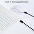 Ultra-Slim Bluetooth Keyboard and Mouse Portable Mini Wireless Keyboard Rechargeable 7-Color Backlit for Apple iPad iPhone Samsung Tablet iPhone S...