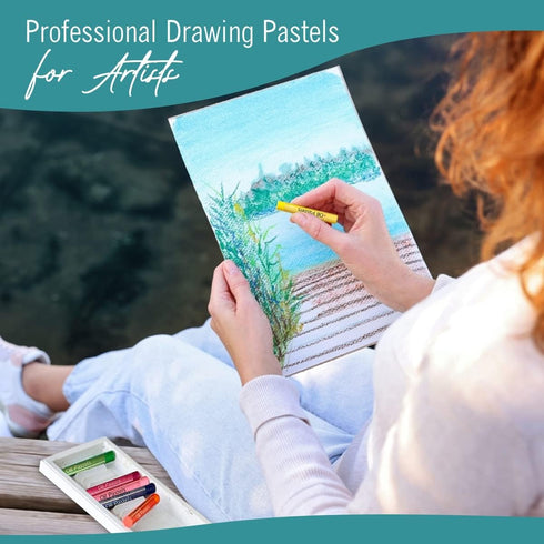 Oil Pastels 36 Colors Count Pastels Art Supplies, Soft Pastels, Oil Pastels for Kids and Artists, Oil Crayons...