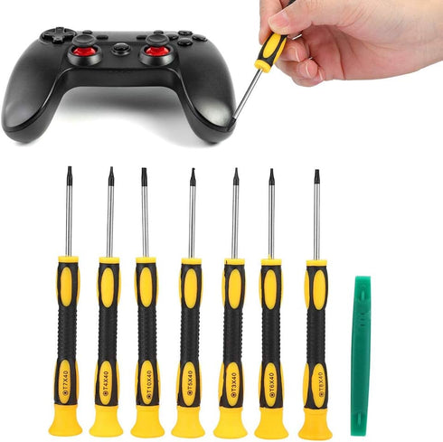 Repair Tool Kit for PS4, Mini 8 in 1 Multifunction PS4 Game Machine Disassembly Precision Screwdriver Set for Switch Game Consoles with 1 x T10H 1...