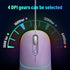 Wired Mouse, LED Computer Mouse Wired, 4 Adjustable DPI up to 6400 Ultra Silent Mouse, Optical Tracking USB Mouse Soft Rubber Corded Mouse for Lap...