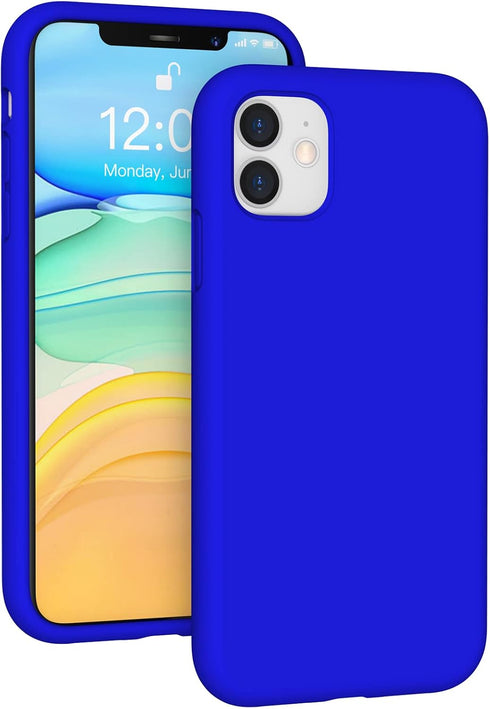 K TOMOTO Liquid Silicone Case Compatible with iPhone 11 (6.1"), Full Body Protection Gel Rubber Cover with Soft Microfiber Lining, Scratch Resista...